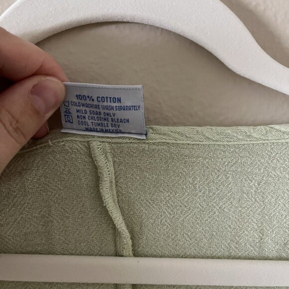 Oh My Gauze Top Womens 2 LXL Green Lagenlook Asymmetrical Art To Wear Distressed - Picture 3 of 10